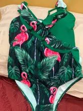 Trajes de baño a juego con flamencos para madre e hija, traje de baño para mamá y yo, ropa de Bikini, pantalones cortos de baño para papá e hijo
