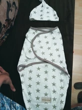 Manta y gorro con envoltura de capullo para recién nacido, bolso de pañales de algodón, saco de dormir estilo sobre para bebé, ropa de cama