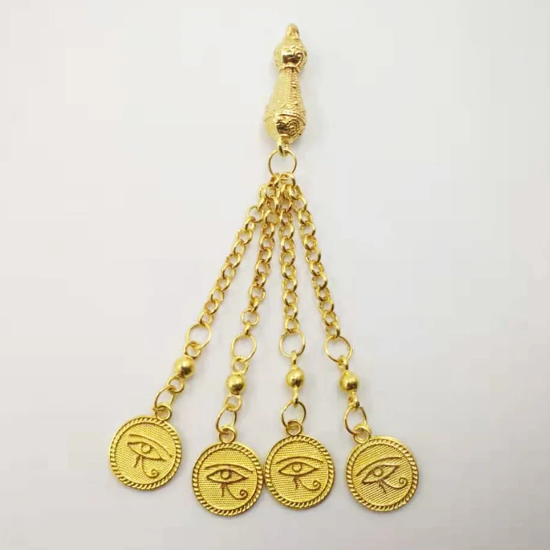 Натуральный гематит Золотой Tasbih кисточкой Золотые молитвенные бусины 33 66 99 бусины глаза кисточки четки