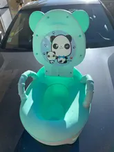 Orinal de bebé para entrenamiento, asiento de inodoro portátil para niño, orinal, respaldo cómodo, ollas de dibujos animados, colcha de inodoro para niña