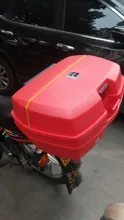 Caja de equipaje para motocicleta, estuche superior con 2 llaves, equipaje de Scooter multifuncional, para almacenamiento de equipaje, 45L