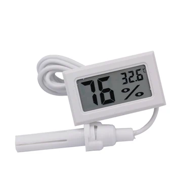 

Mini temperature and humidity meter with remote sensor (color-white)