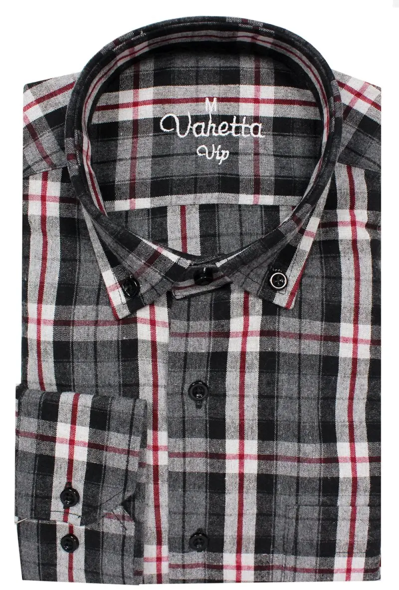 

Varetta Flannel 100 Cotton Men's Long Sleeve Striped Dress Shirts Men's Brands Shirts Casual Brand Men's Social Shirt Turkey