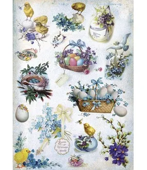 

Rice paper for Decoupage "craft Premier", 28,2x38,4 cm, 25 g/m, "Easter 2"