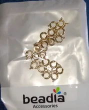 Lote de 20 unids/lote de 6mm de Metal plateado, Conector de anillo de resorte para joyería, accesorios para fabricación de joyas, cadena, collar, Pendientes colgantes