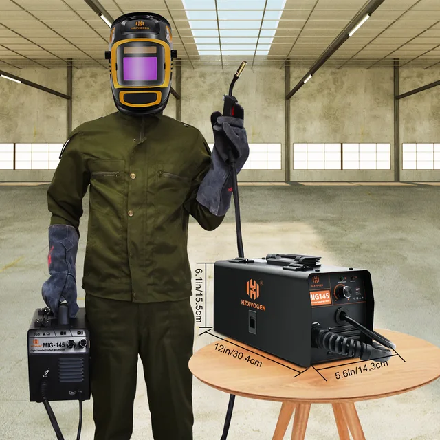 Semi-automatic Welding Machine 220v MIG Welder With 1KG 0.8mm Flux Core 0.4-4mm For Gasless Iron Soldering 6