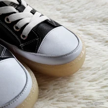 Student Shoes Flat-Bottom Trend-Color Genuine-Leather Women Lace-Up Girl Casual Matching