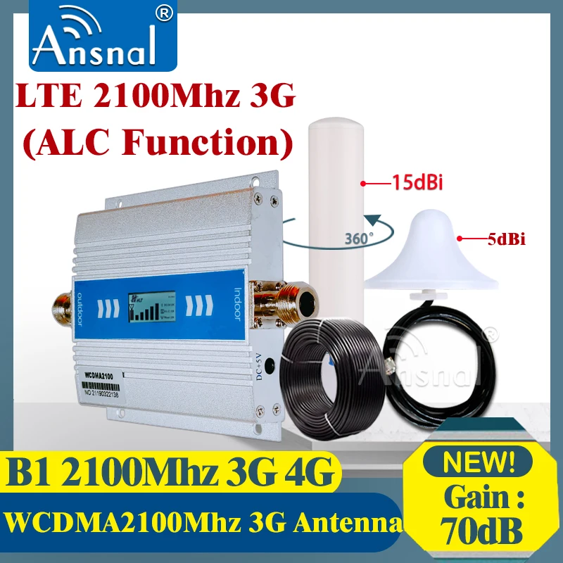 

2100 3G Amplifier WCDMA 2100MHz MobilePhone Signal Booster 3G 2100MHz GSM Signal Repeater UMTS2100Mhz CellPhone Amplifier 3G 4G