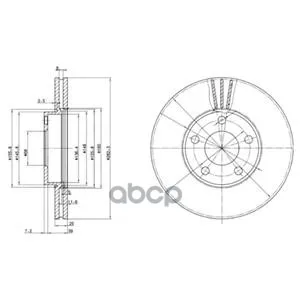 Тормозной Диск(В Упаковке 2 Шт Цена За 1 Шт) Delphi арт. BG3199