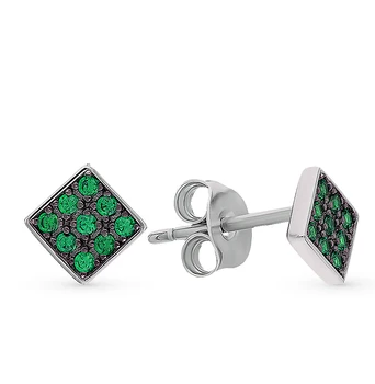 

Silver earrings with cubic zirconia sunlight sample 925