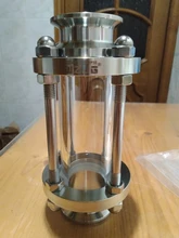 304-Stainless-Steel Fitting Tri-Clamp Sight Glass Homebrew Diopter Clover OD 38mm-Pipe