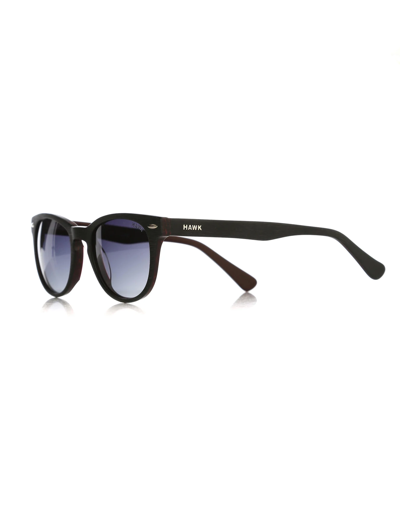 

Unisex sunglasses hw 1445 02 bone black organic square rectangle 51-22-140 hawk