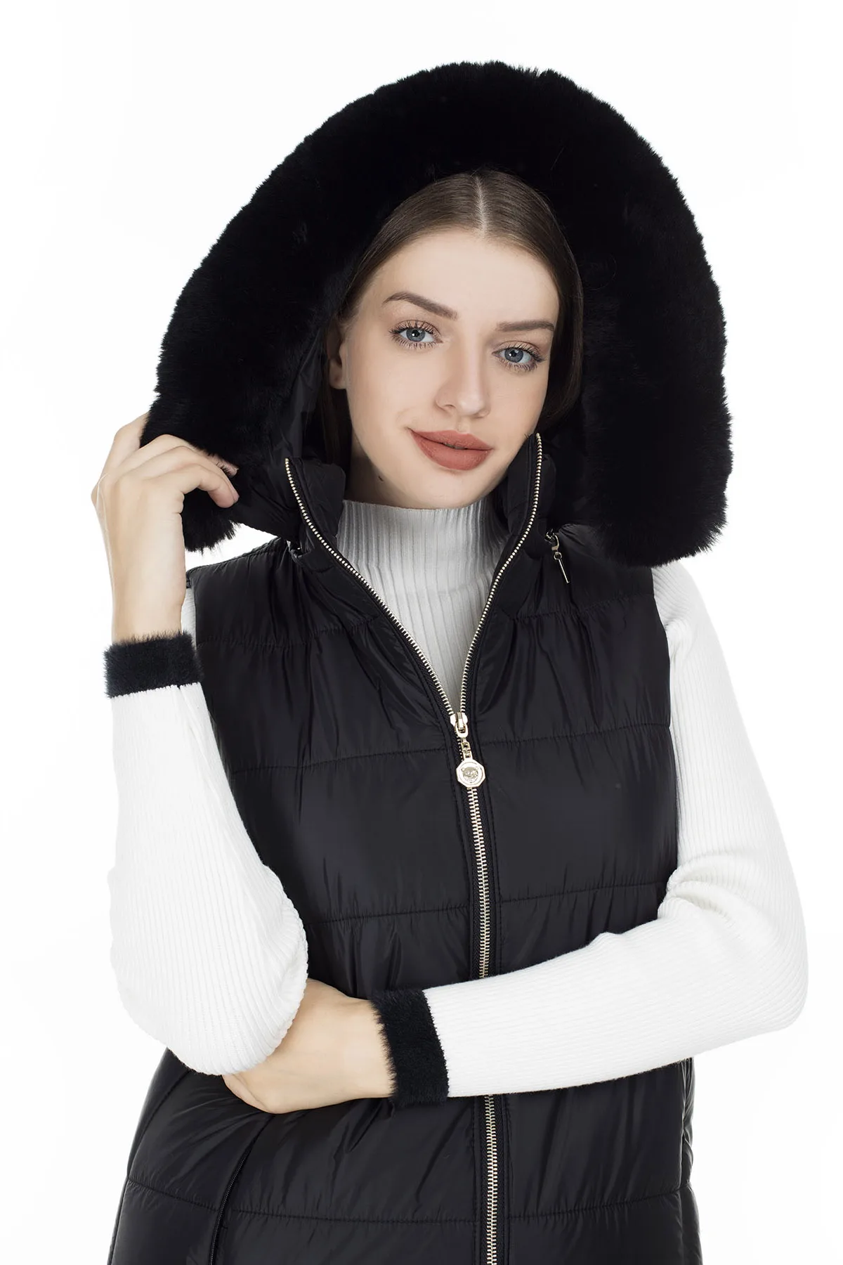 Via Dante Kapüonlu Vest WOMEN VEST 1035234VD