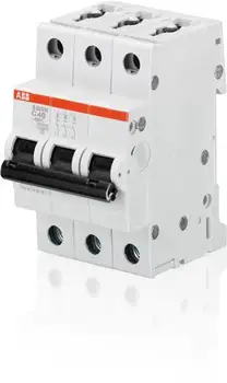 

Three pole circuit breaker 6A ABB s2002cds273001r0064 (10 Ka, C)