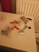 4/8 unids/set rojo abrazadera de GH-201B 100kg herramienta de liberación Rápida Horizontal abrazaderas mano pesado nuevo deber de herramientas de