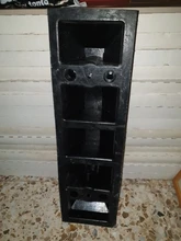 PrimeMatik - Tope de suelo para ruedas de parking aparcamiento de goma 55 cm