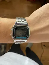 Reloj Digital de lujo para Hombre, pulsera de eslabones de acero inoxidable, de negocios, electrónico, a la moda
