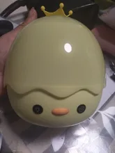 Luz Led nocturna para niños, lámpara de silicona suave recargable por USB, decoración de dormitorio, regalo, noche de pollito de Animal, sombra de Luna