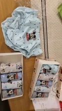 5 unids/caja de dibujos animados de Disney Mickey Mouse ropa interior de algodón transpirable cómodo niños ropa interior 1-14 años