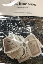 Mr.paper 40 unids/bolsa, 8 diseños, estilo Ins, artículos pequeños, Serie de pegatinas pequeñas lindas, cuenta con la mano, pegatinas de decoración de Material DIY