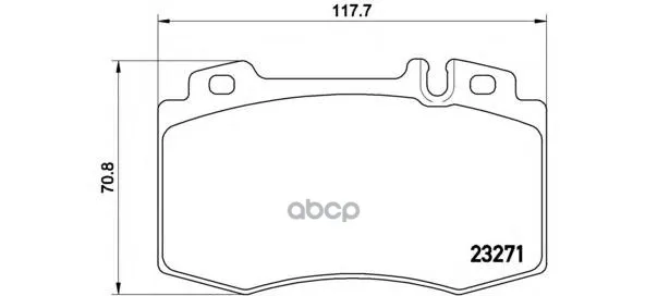 Колодки Тормозные Дисковые Передние С Датчиком Brembo P50041 Brembo арт. P50041