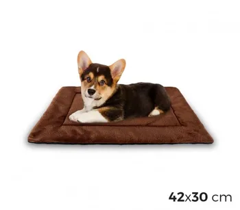 

3002 soft velvet bed for dogs size S Brown 42x30 cm3002 Bed