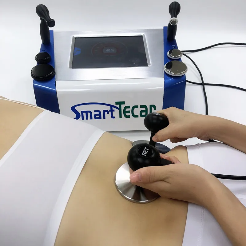 

2 In 1 CET RET Physiotherapy Monopolar RF Equipment Smart Tecar For Back Pain Radio Frequency Machine