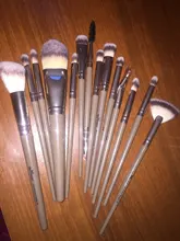 Anmor-Juego de brochas de maquillaje, para base de sombra de ojos, colorete en polvo, delineador de ojos, pestañas, labios, herramienta cosmética, 4-16 Uds.