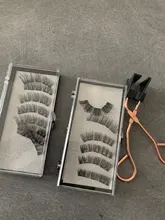 MB3K 5 magnético pestañas naturales con 3D imán hecho a mano 8 Uds magnético pestañas pinzas de visón pestañas faux cils magnetiqu