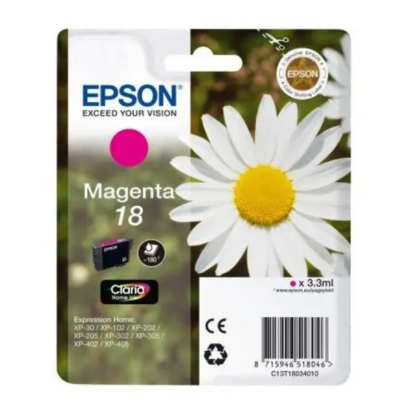 Чернильный картридж Epson C13T18034010 пурпурный