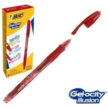 

Gel pens erasable Gelocity Illusion 0.7mm red 12 PezziBIC15.5
