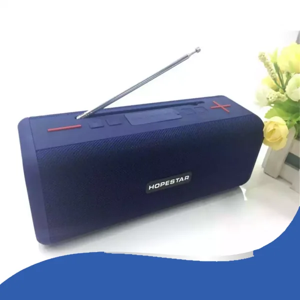 Колонка bluetooth Hopestar T9 беспроводная портативная колонка TWS стерео колонка блютуз - Цвет: Blue