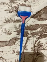 Cepillos de pelo Natural con mango de PP profesional, peine esponjoso de resina, para peluquero, tinte para el pelo, peine para estilismo, 1 ud.