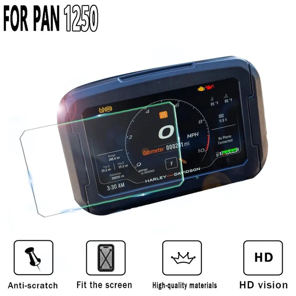 For PAN AMERICA 1250 2021 Motorcycle Dashboard Anti-Scratch Transparent Instrument Film Protective Film