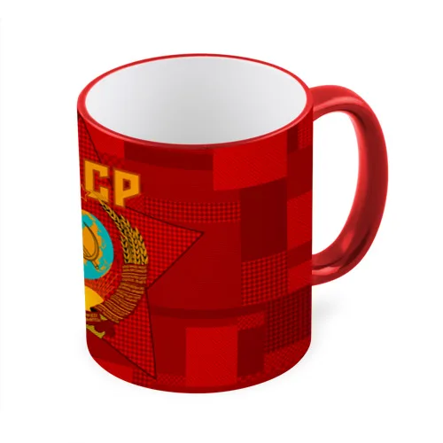 Mug with a full print of the USSR