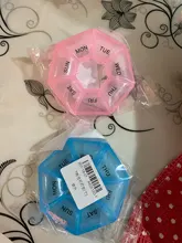 Medicine-Box Storage-Cases Pills-Organizer Jewelry Vitamin Food-Grade Round Plastic 7-Days