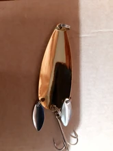 Goture 1PC Fishing Lure Metal Spoon Spinnerbait Double Rotating Hard Artificial Baits