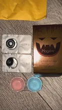 2 unids/par-lentillas de colores para disfraz de Halloween, lentes de contacto para ojos de Anime, colores para Cosplay, Rojo