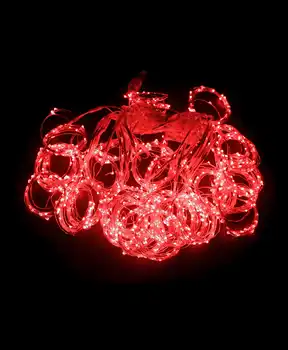 

Light curtain (blind) Garland "dew" holiday decoration, 3x3 m, ac220v, copper wire, 900 red LED ,IP44
