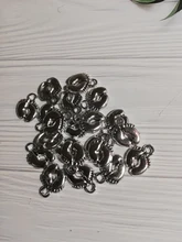 20 piezas encantos pies 13x10mm plata tibetana chapado en oro bronce colgantes joyería antigua fabricación artesanal DIY