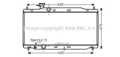 Engine Cooling radiator Ava. HD2241