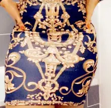 Faldas de tubo con estampado floral Golded para mujer, de talla grande S-4XL, ceñida, ceñida, a la moda occidental, bajos estrechos