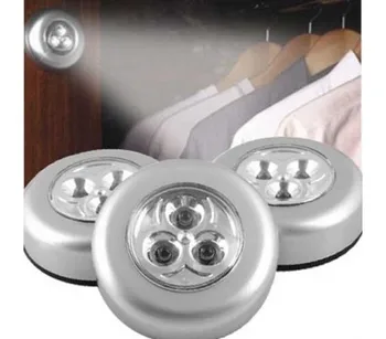 

Set 3 bulbs adhesive cordless PUSH-portable Light