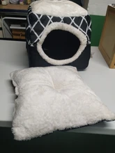 Cama para perros, gatos, cama blanda cama perrera casa cueva cama de saco para dormir Pad tienda mascotas invierno cálido y acogedor camas 2 tamaño L XL 2 colores