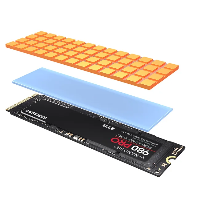 AMPCOM M.2 NVME SSD to PCIe 4.0 Adapter Card, 64Gbps SSD PCIe 4.0 X4 Expansion Card for Desktop PC , PCI-E GEN4 Full Speed Copper