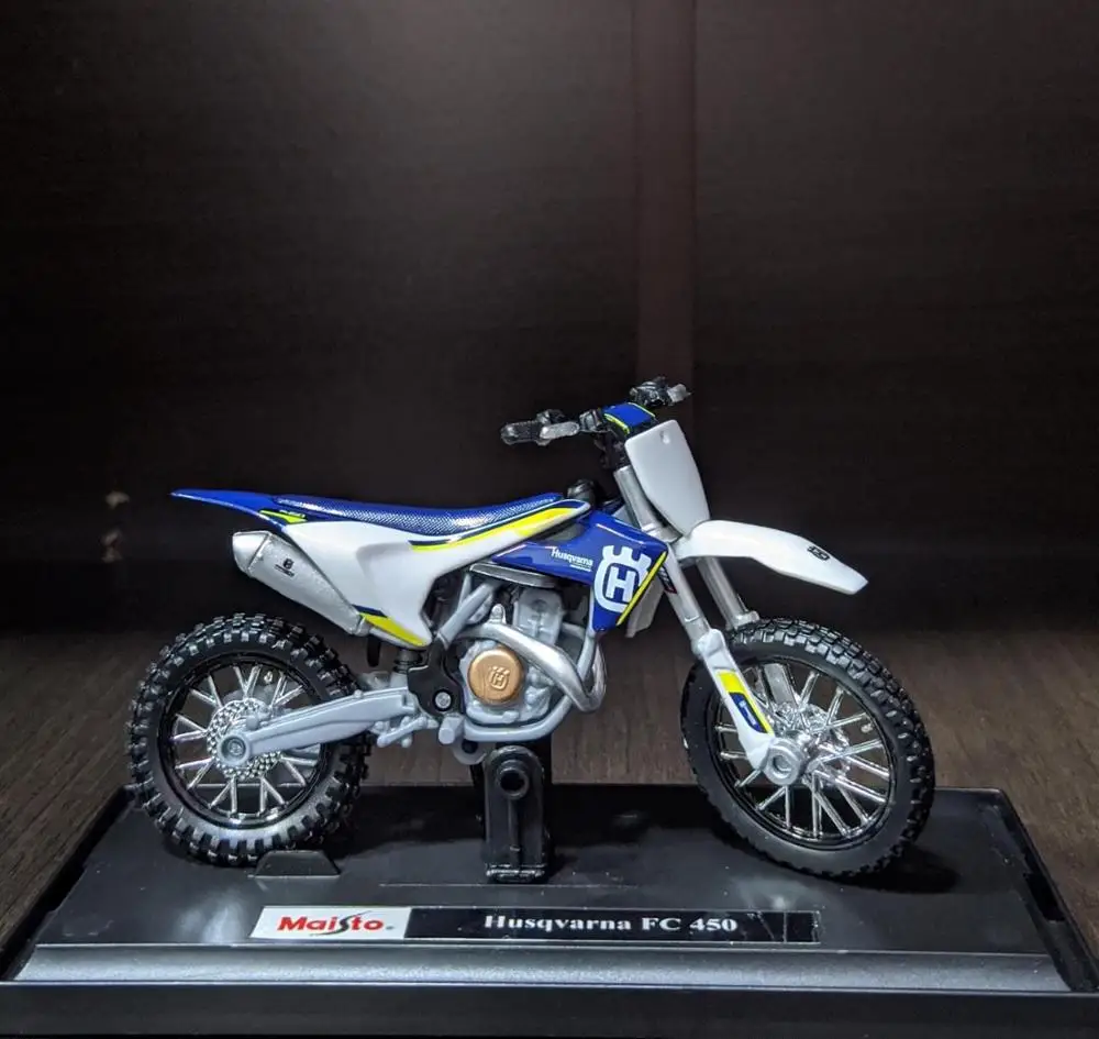 Mini KTM Husqvarna FC450 Motorcycle Diecast model Motocross Replica Kids Toys 