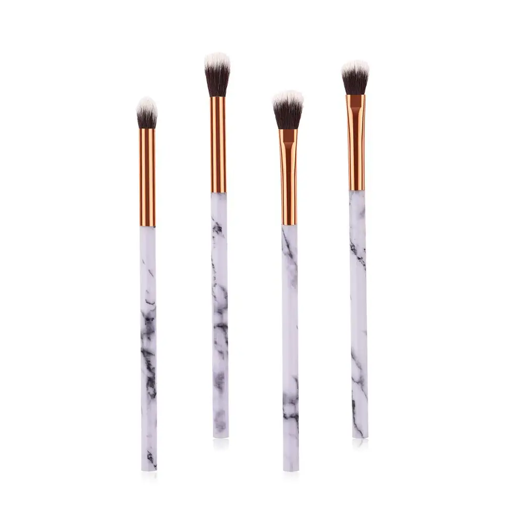 as picture 4 шт./компл. профессии Мрамор Косметические кисти для макияжа Румяна Make Up набор нейлоновых волосяных тени для век щетки многоцелевые Красота инструмент TSLM1 - Handle Color: as picture