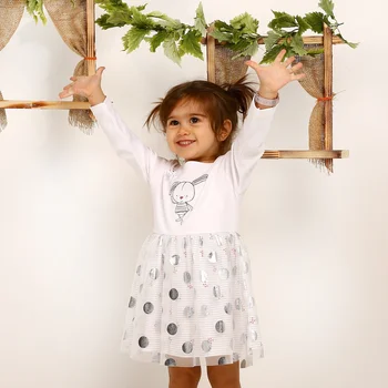 

ebebek HelloBaby Rabbit Theme Detailed Baby Girl Dress