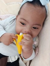 Cepillos dentales de entrenamiento de silicona para bebé, sin BPA, forma de plátano, mordedor seguro, juguetes para morder, anillo de dentición, regalo para mordedor de bebé