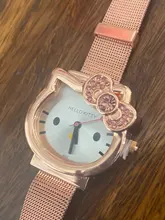 UTHAI CQ20-reloj de cuarzo con correa de acero para niños y mujeres, relojes de pulsera coloridos con dibujos animados de calidad